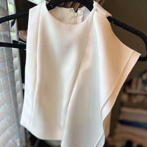 White C/MEO Crop Top